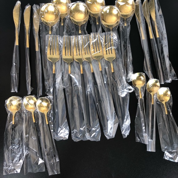 24pcs Stainless Steel Cutlery Set Portuguese Spoon Western Cutlery Sets - Picture 4 of 16